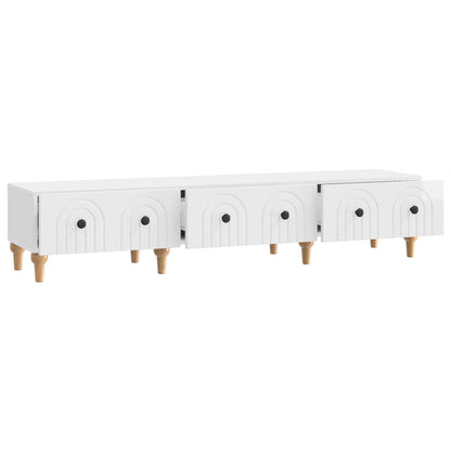 vidaXL TV Cabinet High Gloss White 147 x 34.5 x 30 cm Engineered Wood