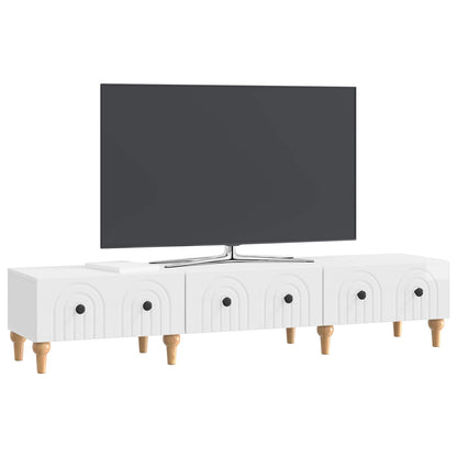 vidaXL TV Cabinet High Gloss White 147 x 34.5 x 30 cm Engineered Wood