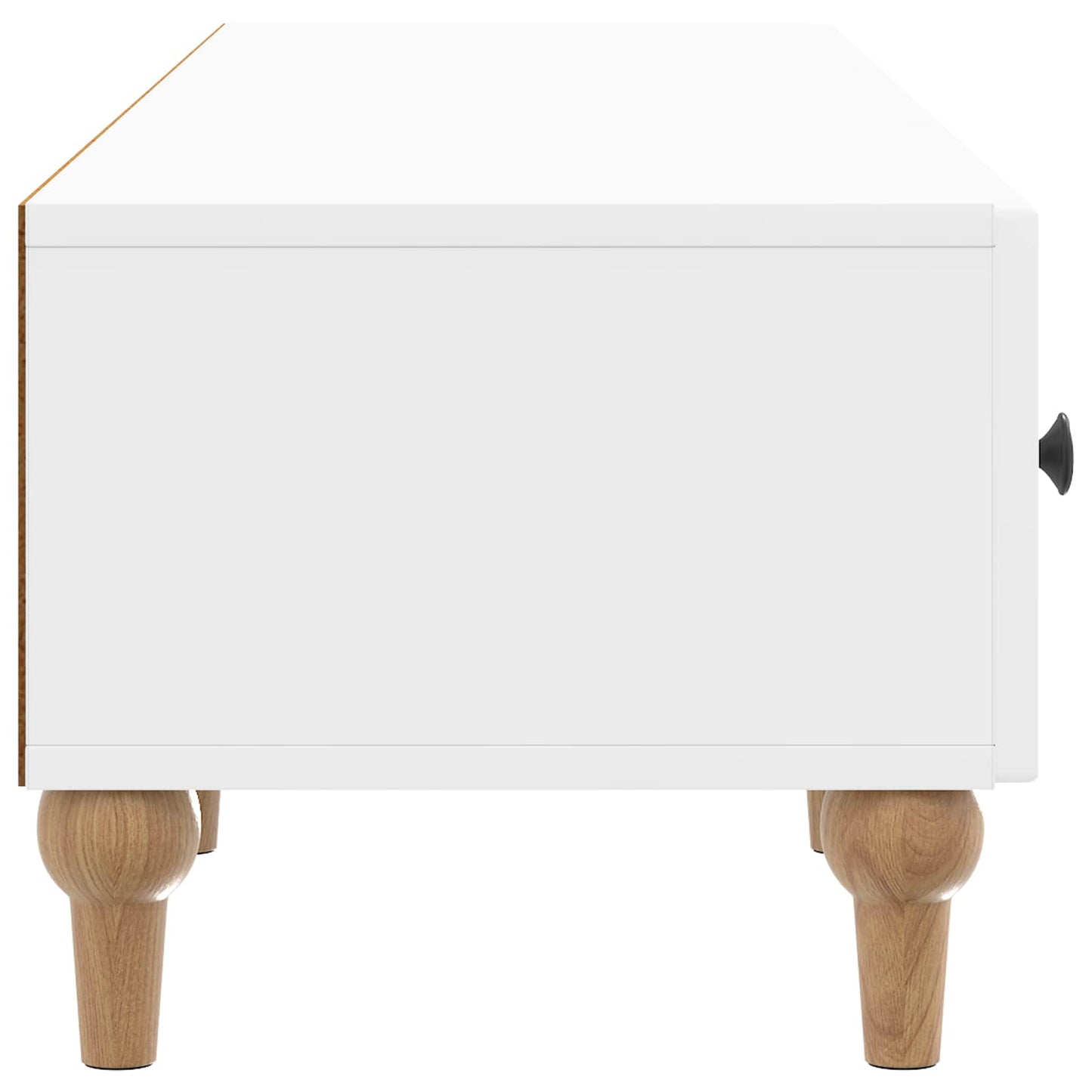 vidaXL TV Cabinet High Gloss White 147 x 34.5 x 30 cm Engineered Wood