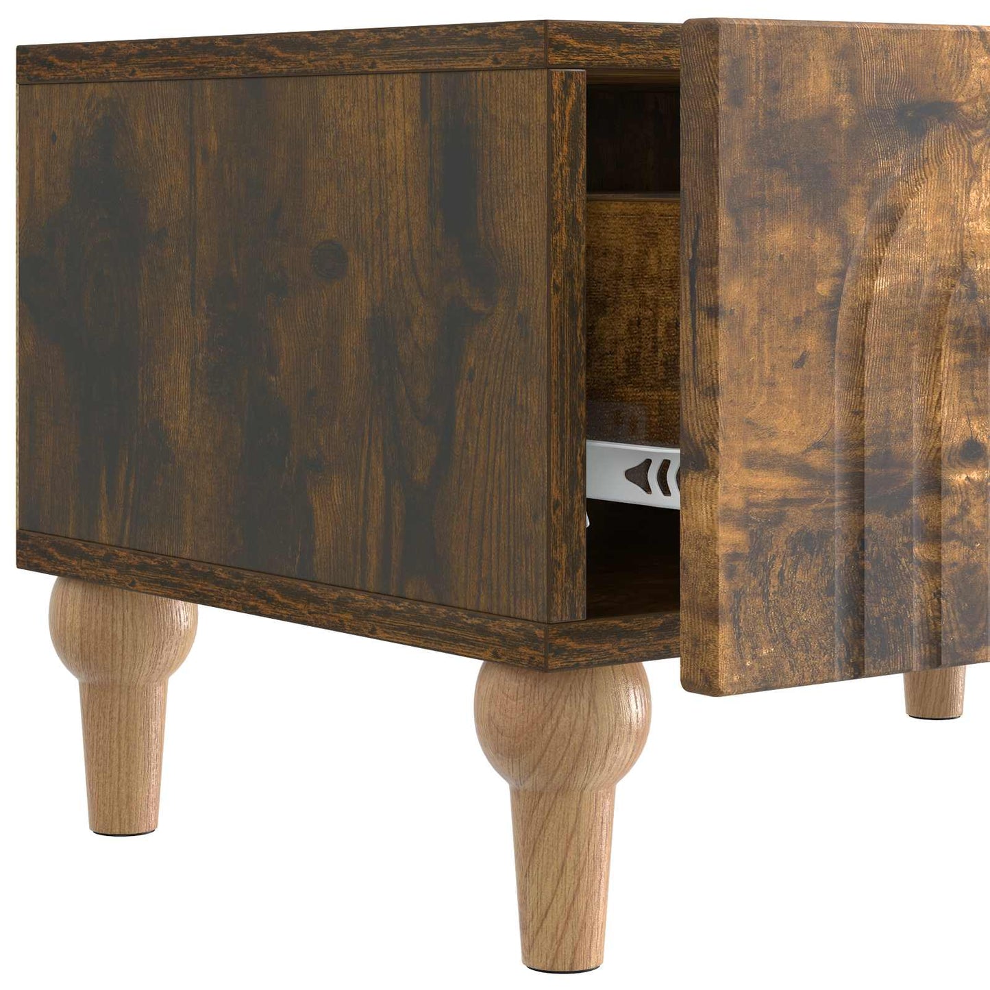 vidaXL TV Cabinet Smoked Oak 147 x 34.5 x 30 cm Engineered Wood