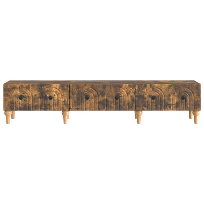 vidaXL TV Cabinet Smoked Oak 147 x 34.5 x 30 cm Engineered Wood