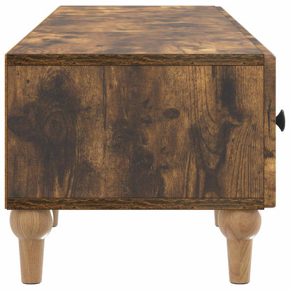 vidaXL TV Cabinet Smoked Oak 147 x 34.5 x 30 cm Engineered Wood