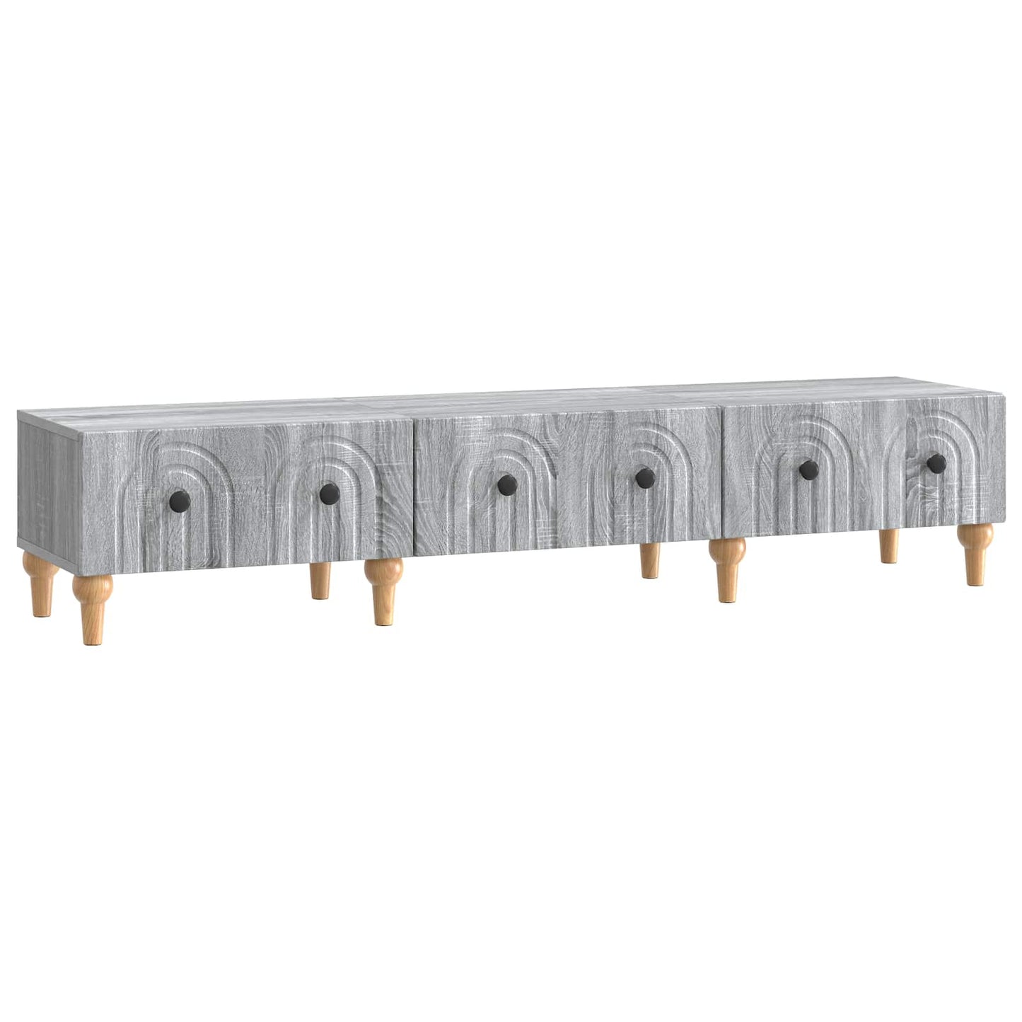 vidaXL TV Cabinet Grey Sonoma 147 x 34.5 x 30 cm Engineered Wood
