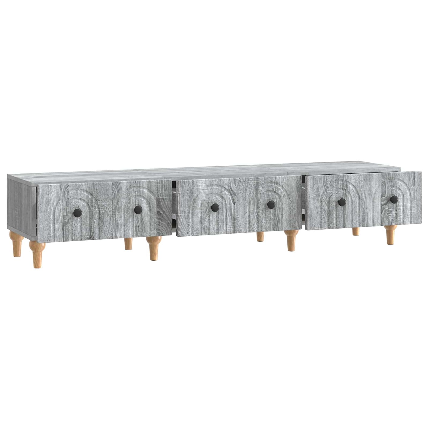 vidaXL TV Cabinet Grey Sonoma 147 x 34.5 x 30 cm Engineered Wood