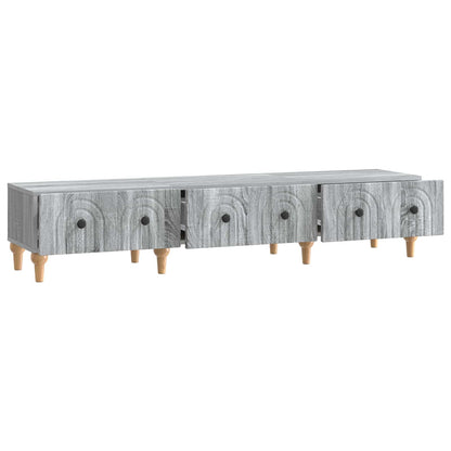 vidaXL TV Cabinet Grey Sonoma 147 x 34.5 x 30 cm Engineered Wood