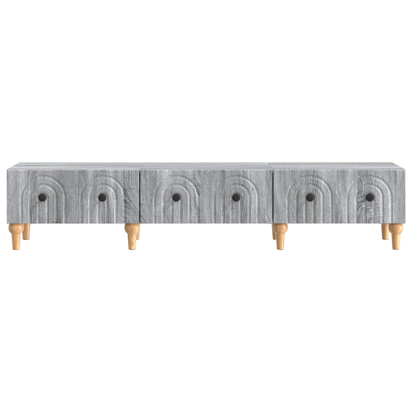 vidaXL TV Cabinet Grey Sonoma 147 x 34.5 x 30 cm Engineered Wood