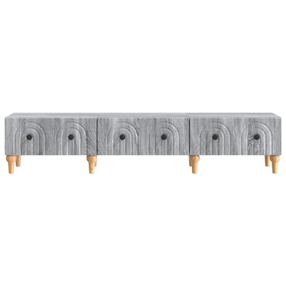 vidaXL TV Cabinet Grey Sonoma 147 x 34.5 x 30 cm Engineered Wood