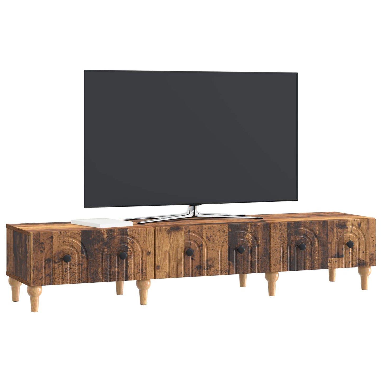 vidaXL TV Cabinet Old Wood 147 x 34.5 x 30 cm Engineered Wood