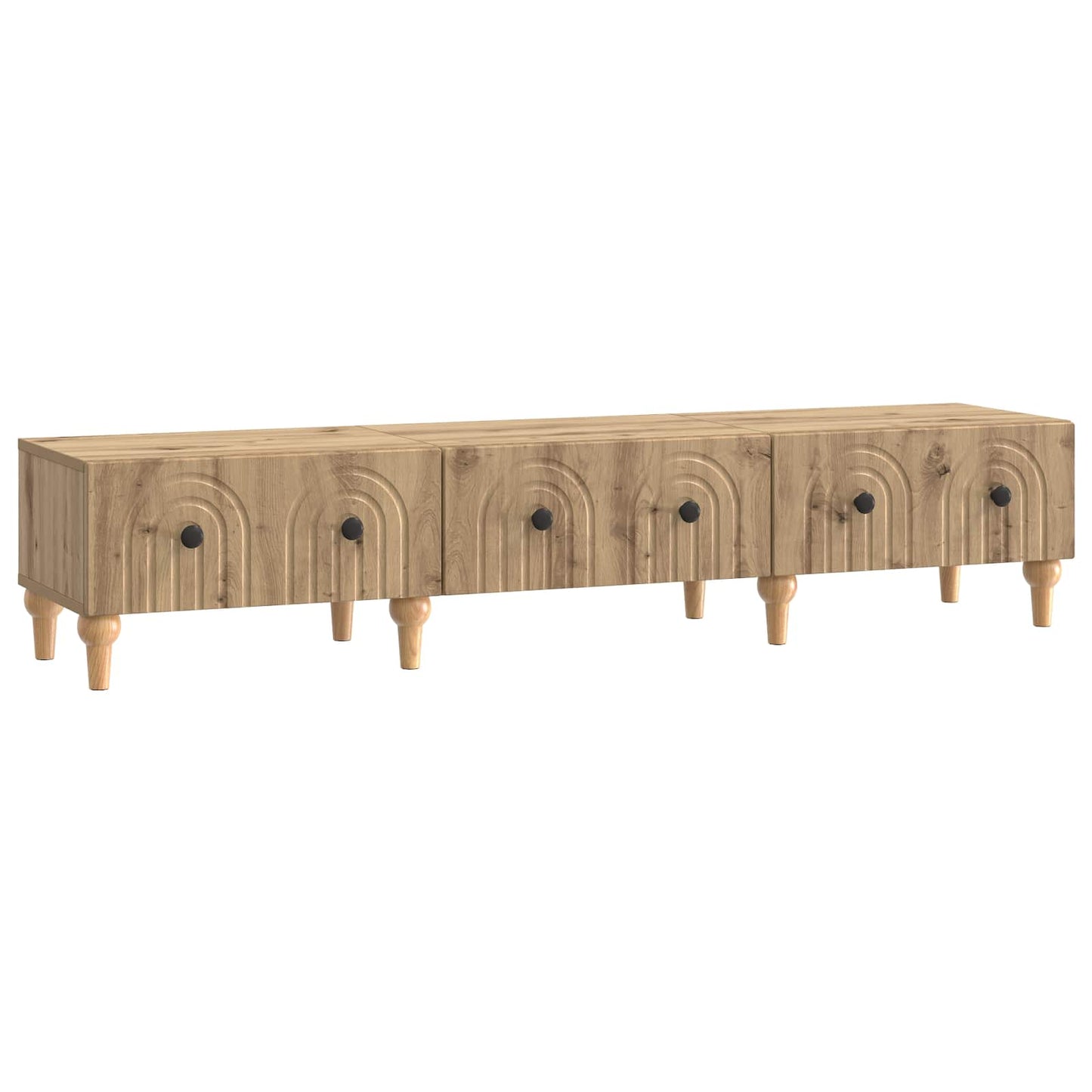 vidaXL TV Cabinet Artisan Oak 147 x 34.5 x 30 cm Engineered Wood