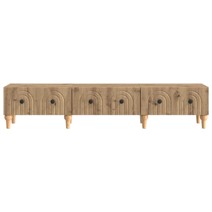 vidaXL TV Cabinet Artisan Oak 147 x 34.5 x 30 cm Engineered Wood