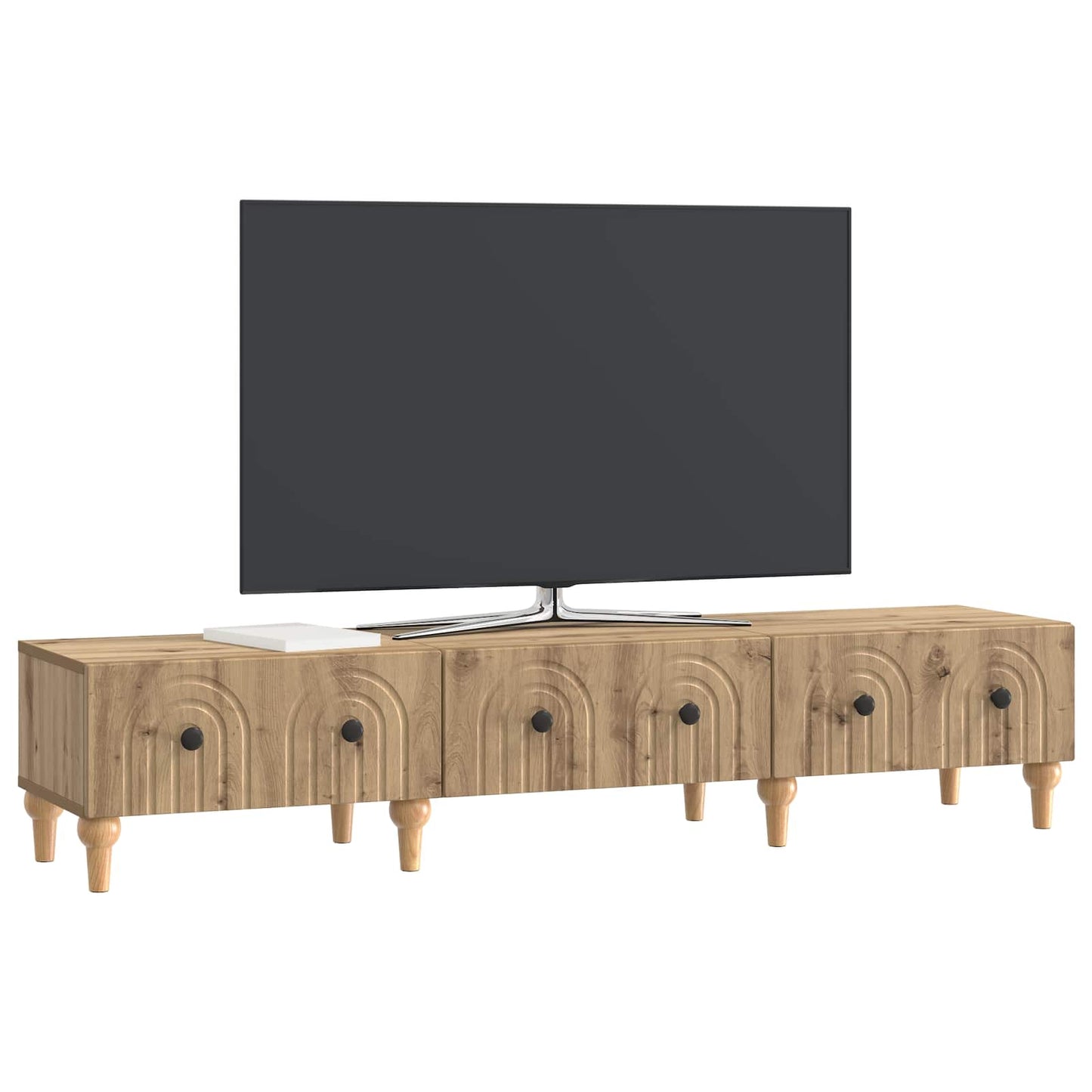vidaXL TV Cabinet Artisan Oak 147 x 34.5 x 30 cm Engineered Wood