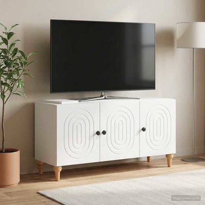 vidaXL TV Cabinet White 99 x 34.5 x 50 cm Engineered Wood