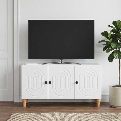 vidaXL TV Cabinet White 99 x 34.5 x 50 cm Engineered Wood
