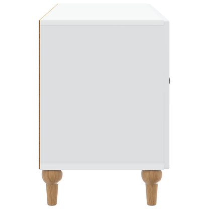 vidaXL TV Cabinet White 99 x 34.5 x 50 cm Engineered Wood