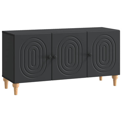 vidaXL TV Cabinet 99 x 34.5 x 50 cm Black Engineered Wood