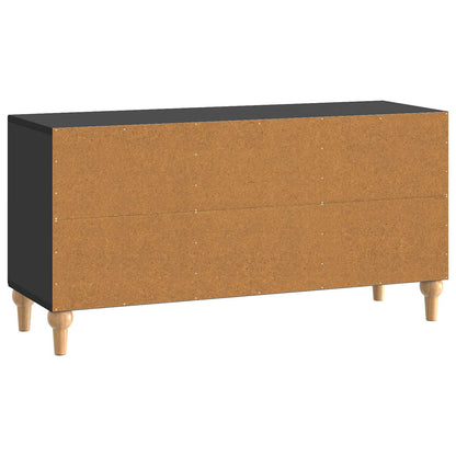 vidaXL TV Cabinet 99 x 34.5 x 50 cm Black Engineered Wood