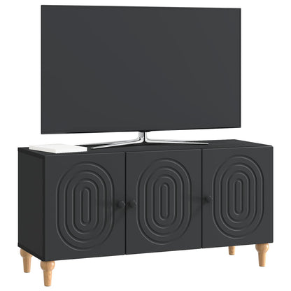 vidaXL TV Cabinet 99 x 34.5 x 50 cm Black Engineered Wood