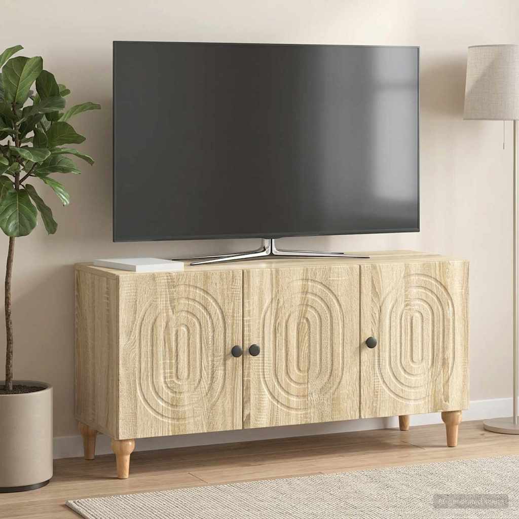vidaXL TV Cabinet Sonoma Oak 99 x 34.5 x 50 cm Engineered Wood