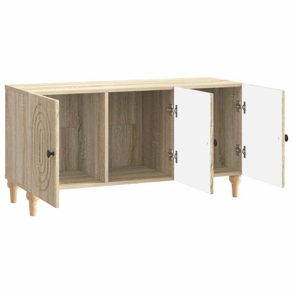 vidaXL TV Cabinet Sonoma Oak 99 x 34.5 x 50 cm Engineered Wood