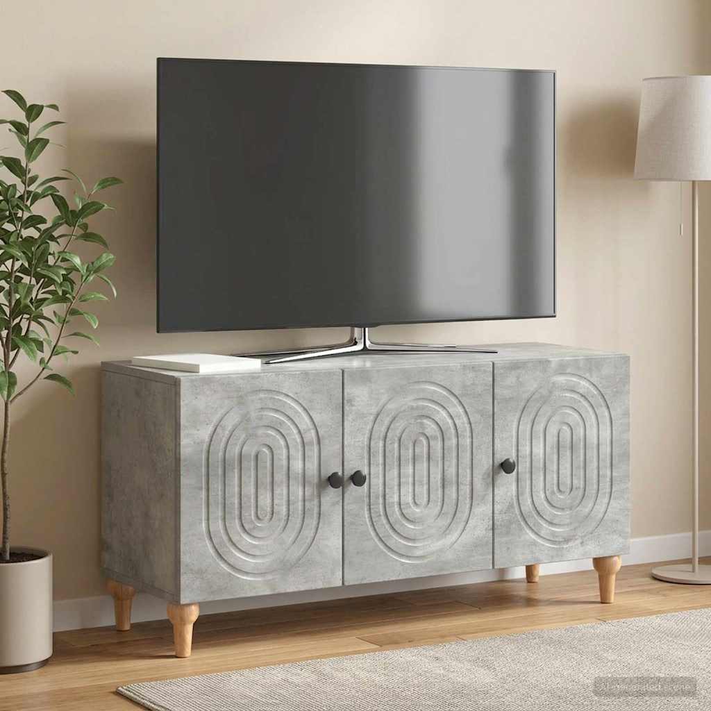 vidaXL TV Cabinet Concrete Grey 99 x 34.5 x 50 cm Engineered Wood