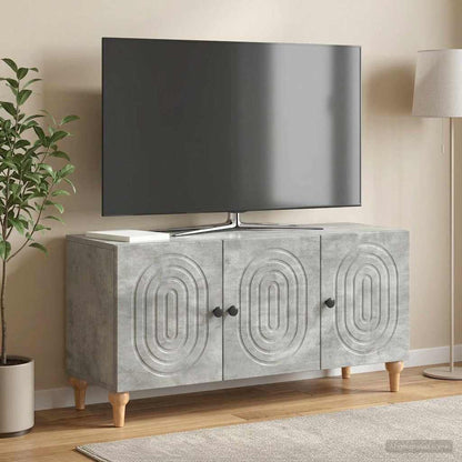 vidaXL TV Cabinet Concrete Grey 99 x 34.5 x 50 cm Engineered Wood