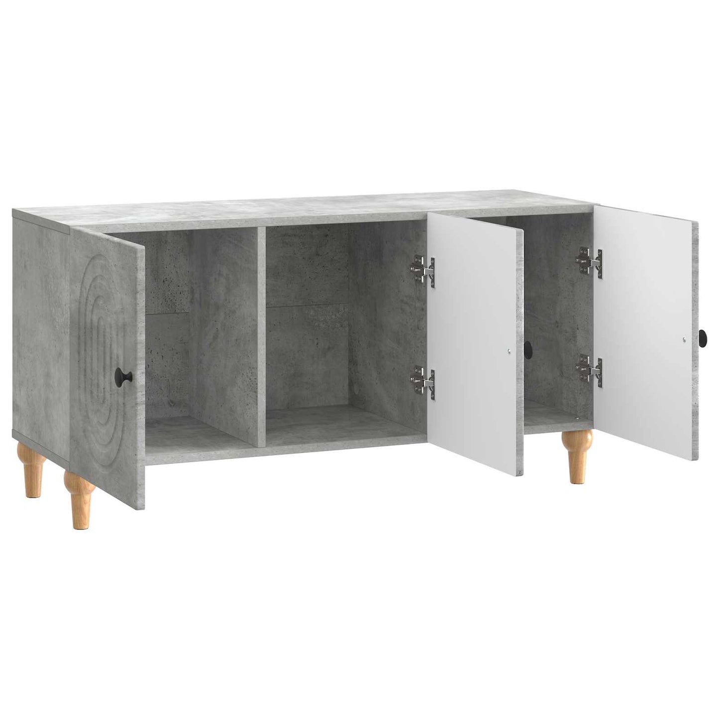 vidaXL TV Cabinet Concrete Grey 99 x 34.5 x 50 cm Engineered Wood