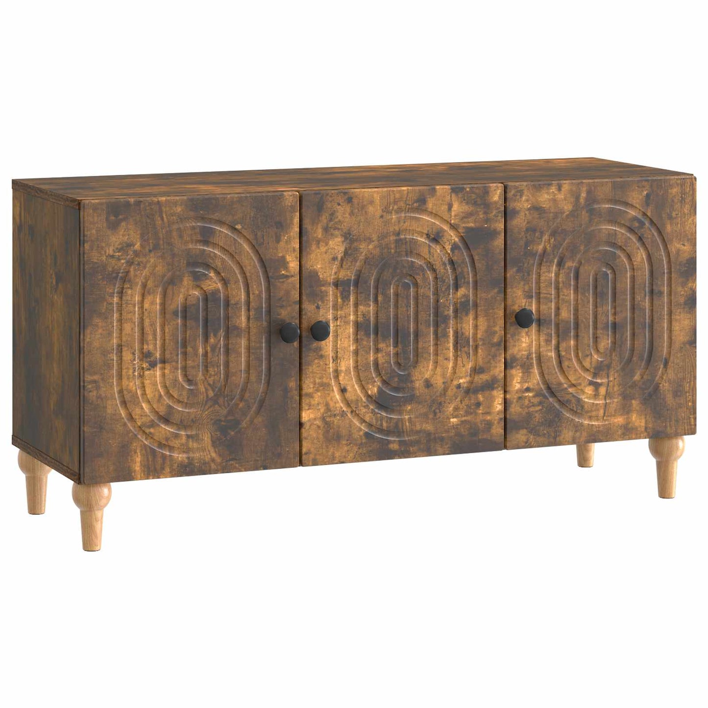 vidaXL TV Cabinet Smoked Oak 99 x 34.5 x 50 cm Engineered Wood