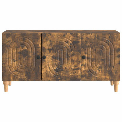vidaXL TV Cabinet Smoked Oak 99 x 34.5 x 50 cm Engineered Wood