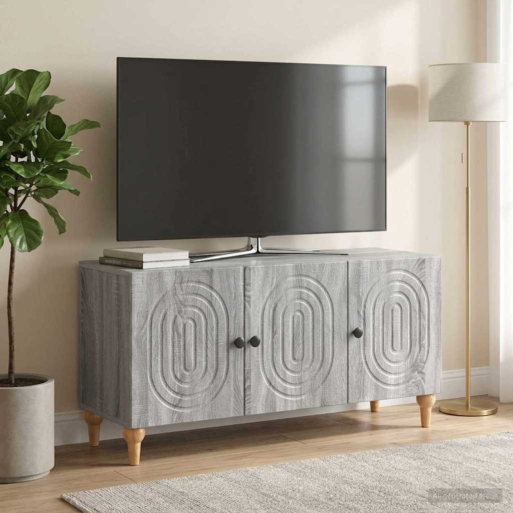vidaXL TV Cabinet Grey Sonoma 99 x 34.5 x 50 cm Engineered Wood