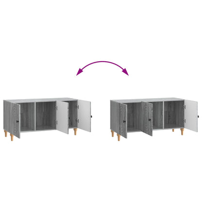 vidaXL TV Cabinet Grey Sonoma 99 x 34.5 x 50 cm Engineered Wood