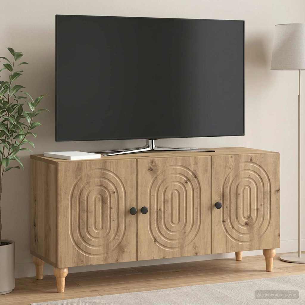 vidaXL TV Cabinet 99 x 34.5 x 50 cm Artisan Oak Engineered Wood