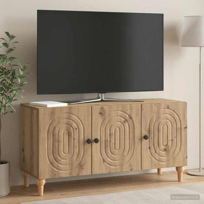 vidaXL TV Cabinet 99 x 34.5 x 50 cm Artisan Oak Engineered Wood