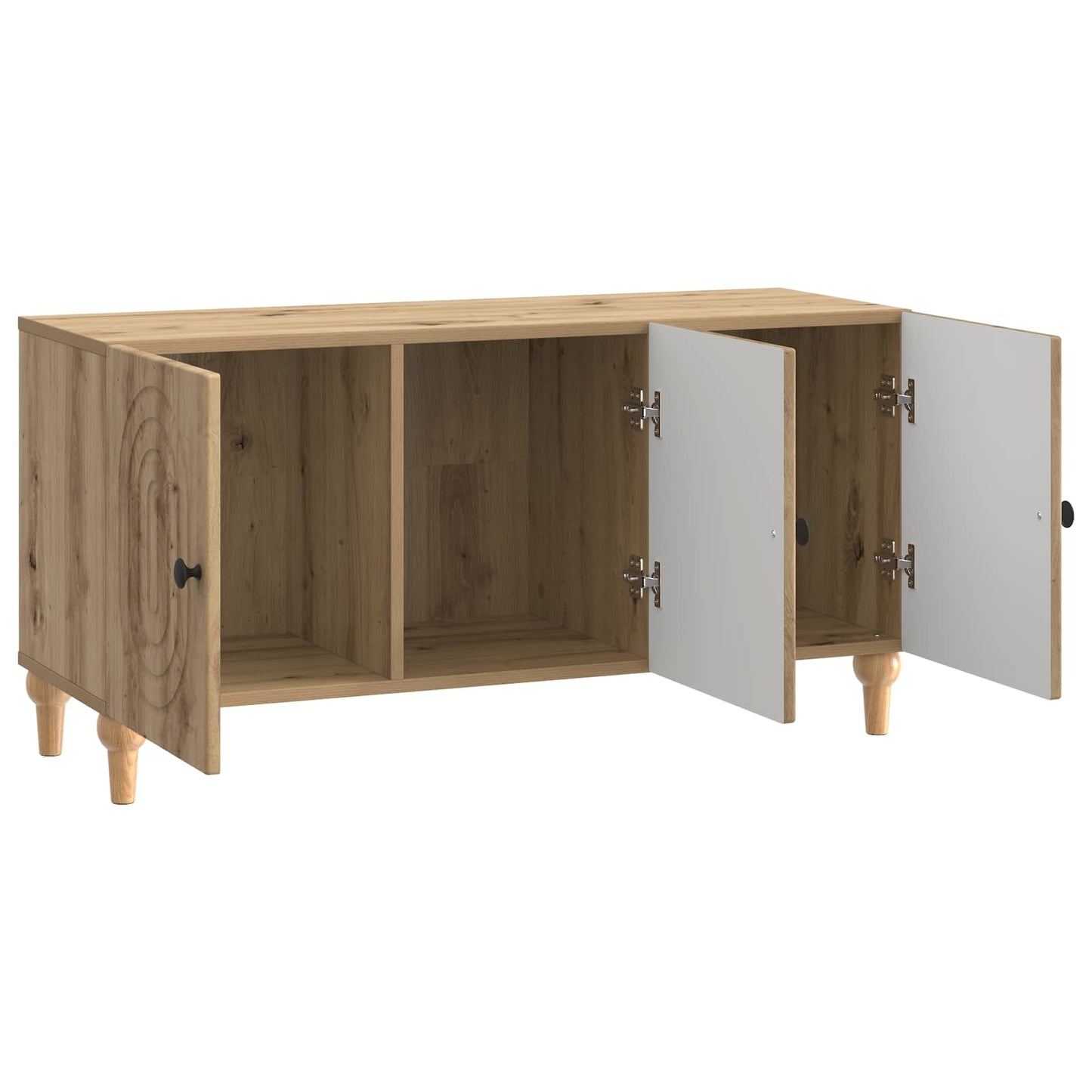 vidaXL TV Cabinet Artisan Oak 99 x 34.5 x 50 cm Engineered Wood