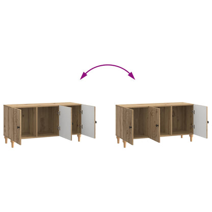 vidaXL TV Cabinet Artisan Oak 99 x 34.5 x 50 cm Engineered Wood