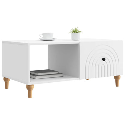 vidaXL Coffee Table White 90 x 50 x 40 cm Engineered Wood