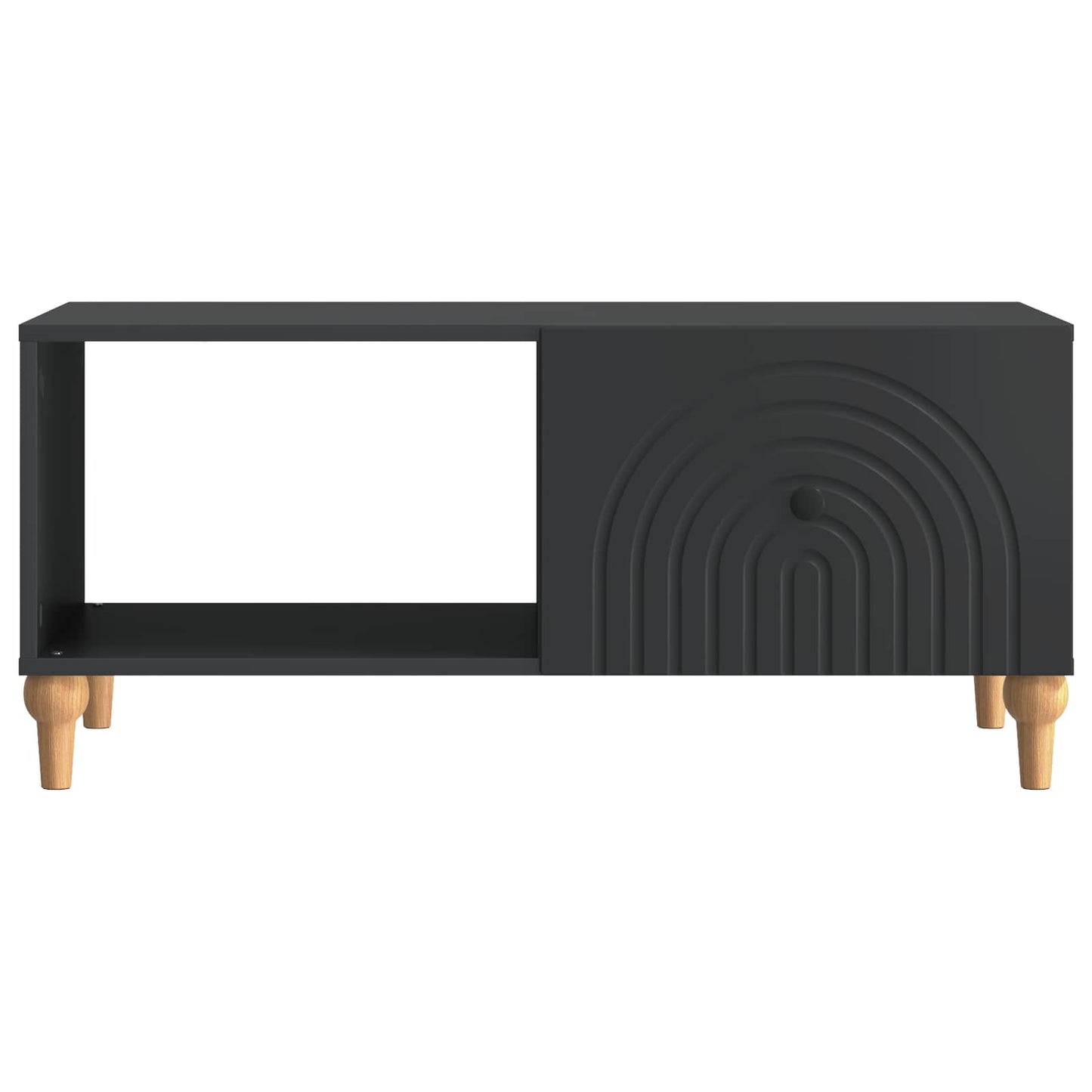 vidaXL Coffee Table Black 90 x 50 x 40 cm Engineered Wood
