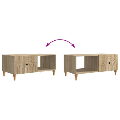 vidaXL Coffee Table Sonoma Oak 90 x 50 x 40 cm Engineered Wood