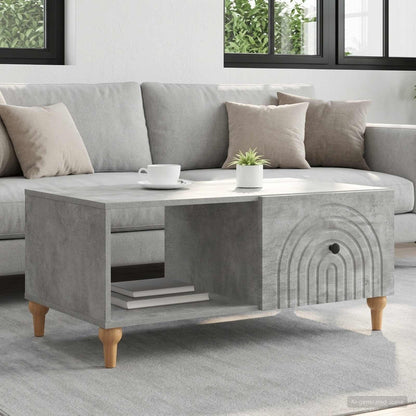 vidaXL Coffee Table Concrete Grey 90 x 50 x 40 cm Engineered Wood