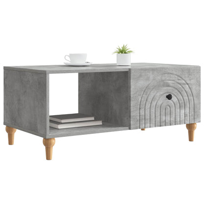 vidaXL Coffee Table Concrete Grey 90 x 50 x 40 cm Engineered Wood
