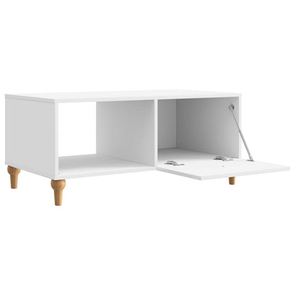 vidaXL Coffee Table High Gloss White 90 x 50 x 40 cm Engineered Wood
