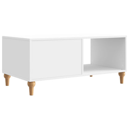 vidaXL Coffee Table High Gloss White 90 x 50 x 40 cm Engineered Wood