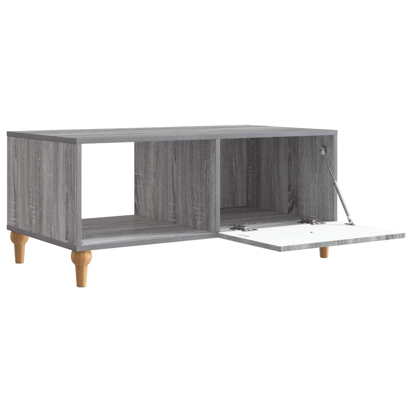 vidaXL Coffee Table Grey Sonoma 90 x 50 x 40 cm Engineered Wood