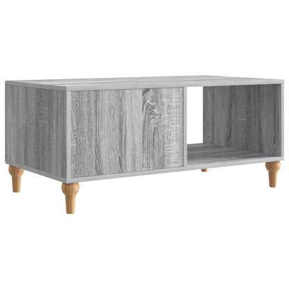 vidaXL Coffee Table Grey Sonoma 90 x 50 x 40 cm Engineered Wood