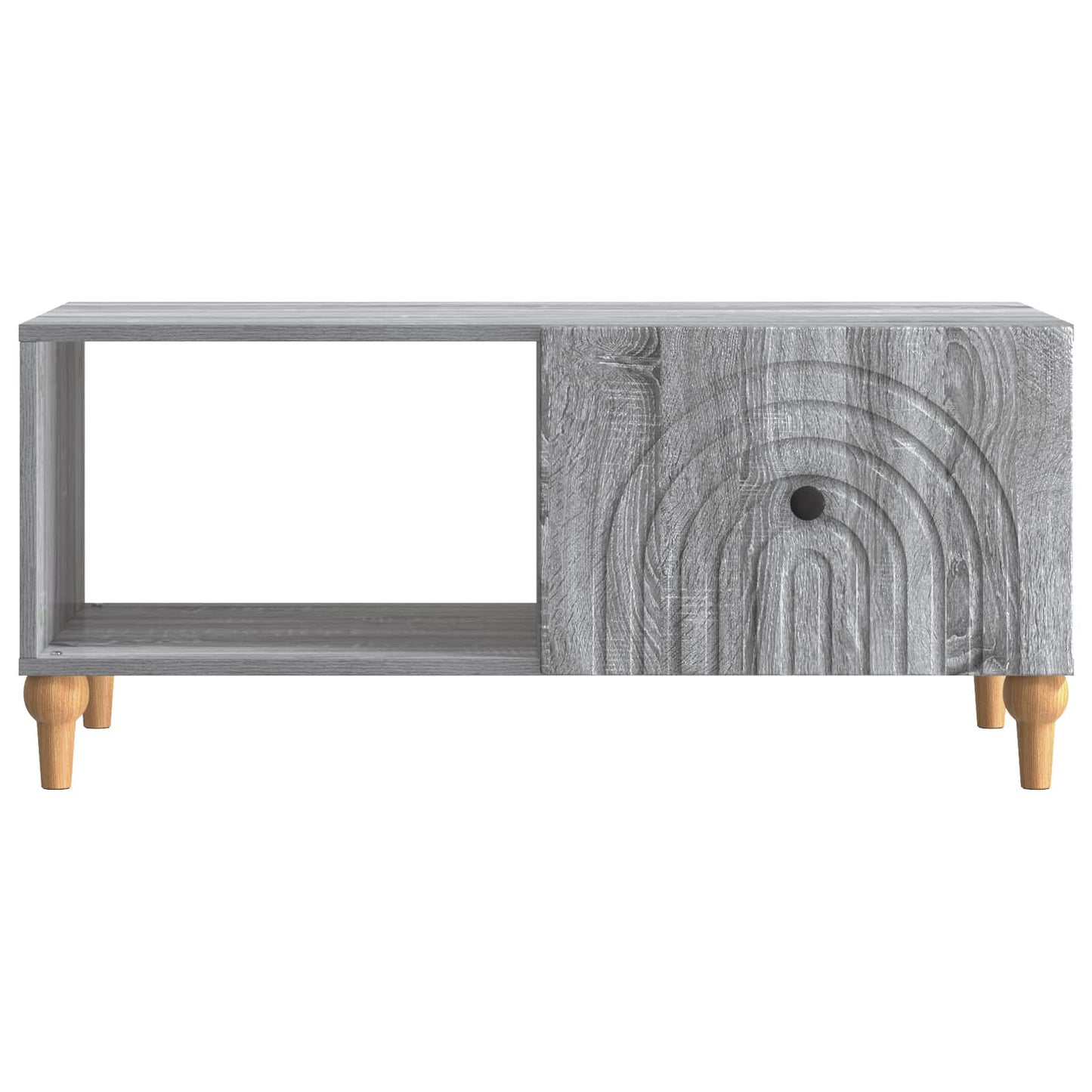 vidaXL Coffee Table Grey Sonoma 90 x 50 x 40 cm Engineered Wood