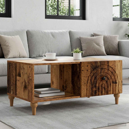 vidaXL Coffee Table Old Wood 90 x 50 x 40 cm Engineered Wood
