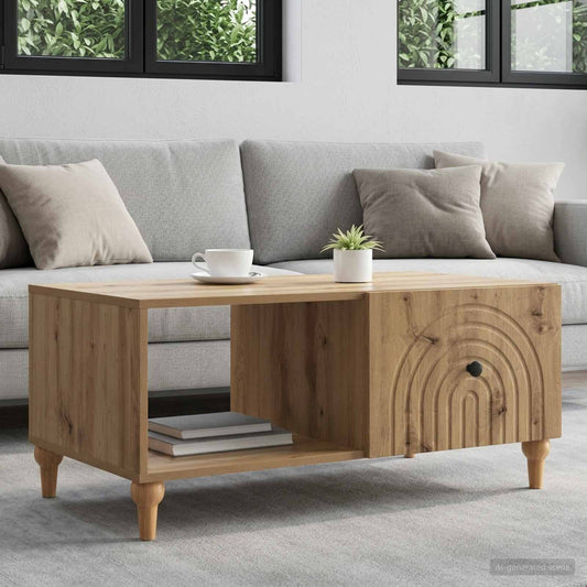 vidaXL Coffee Table Artisan Oak 90 x 50 x 40 cm Engineered Wood