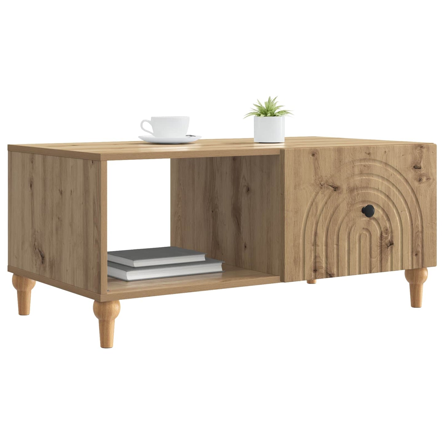 vidaXL Coffee Table Artisan Oak 90 x 50 x 40 cm Engineered Wood
