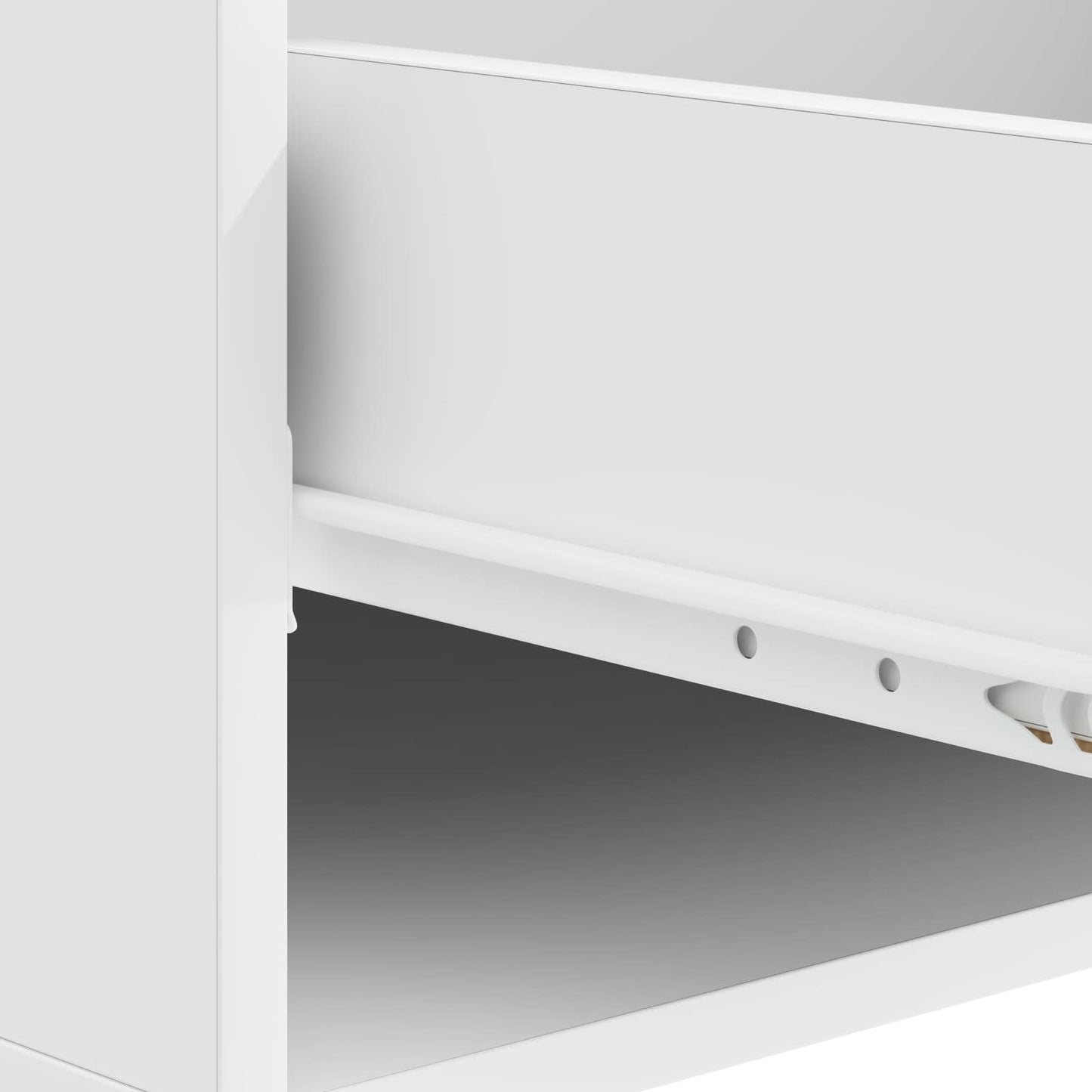 vidaXL Coffee Table with Drawer White 49 x 50 x 40 cm Engineered Wood