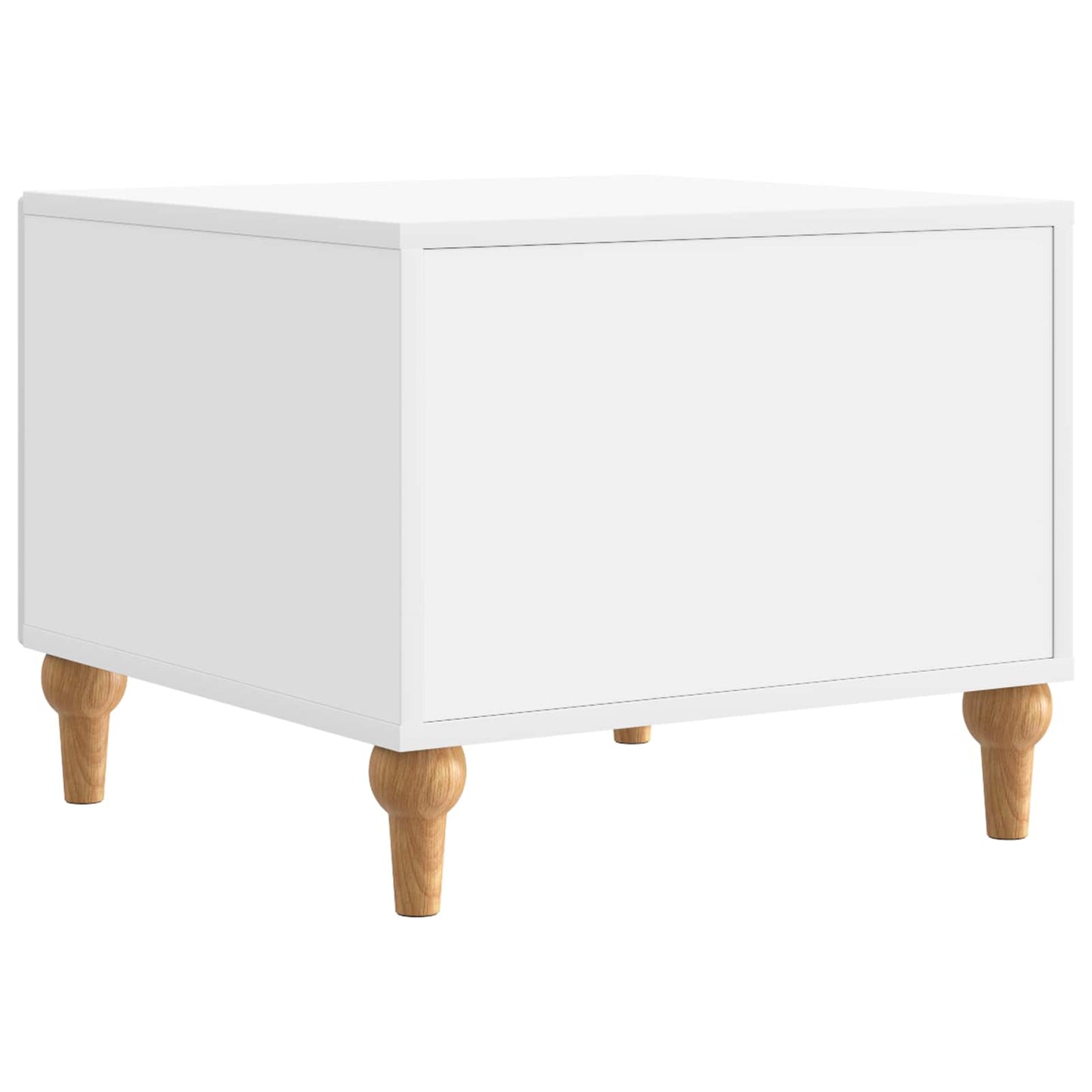 vidaXL Coffee Table with Drawer White 49 x 50 x 40 cm Engineered Wood