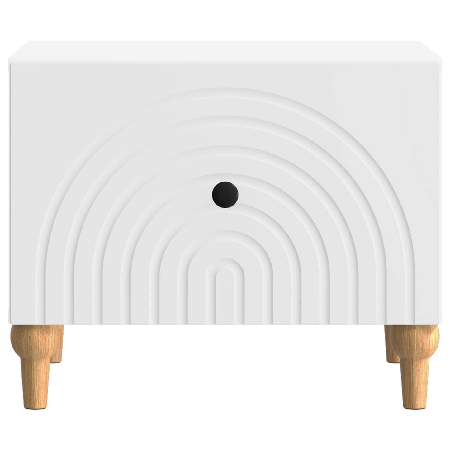 vidaXL Coffee Table with Drawer White 49 x 50 x 40 cm Engineered Wood